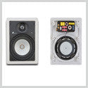 2 Way 8” Aluminum Cone Woofer & 1” Aluminum Swivel Tweeter In-Wall Infinite Baffle Loudspeaker, 10~150 Watts