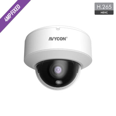 H.265 4MP 2.8mm Fixed Vandal Dome IP Camer