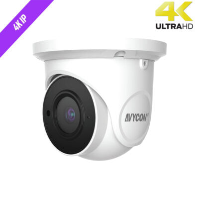 H.265 4K (8.4MP) 3.3 – 12mm Motorized Varifocal Eyeball IP Camera