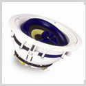 Pivoting Fiberglass Woofer In-Ceiling Speaker & Pivoting 25mm Titanium Dome Swivel Tweeter, 5 – 100 Watts